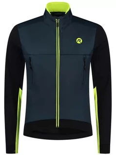 Kurtki męskie - Męska Kurtka Rowerowa Rogelli Cadence | Blue/Black/Fluo Yellow - Rozmiar Xxxl - grafika 1