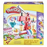 Masy plastyczne - Ciastolina PLAY-DOH MAGICZNA LODZIARNIA TĘCZOWE LODY UNICORN 4 tub 8 kolory - miniaturka - grafika 1