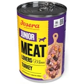 Mokra karma dla psów - Josera Meat Lovers Menu Junior Indyk puszka 400g - miniaturka - grafika 1