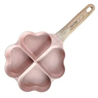 Patelnie - Patelnia Marmurkowa do jajek i placków 4 Sekcje Serduszka KLAUSBERG KB-7820 - miniaturka - grafika 1