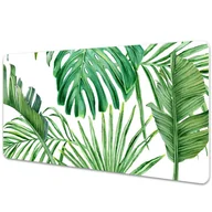 Podkładki na biurko - Mata ochronna na biurko Tropikalna palma i monstera 90x45 cm - miniaturka - grafika 1