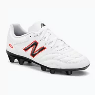 Piłka nożna - Buty piłkarskie dziecięce New Balance 442 v2 Academy JNR FG white - miniaturka - grafika 1