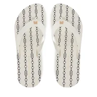 Klapki i japonki damskie - Japonki Tommy Hilfiger Im Th Chainprint Midwedge Sandal FW0FW08527 Biały - miniaturka - grafika 1