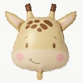 Balony i akcesoria - Balon foliowy w kształcie żyrafy 55 cm x 63 cm. - miniaturka - grafika 1