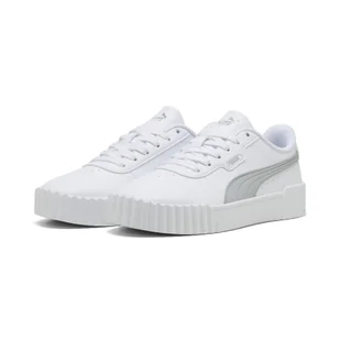 Damskie sneakersy Carina 3.0 Aqua Metallics PUMA White Silver Metallic - Buty trekkingowe damskie - miniaturka - grafika 1