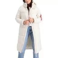 Kurtki i kamizelki sportowe damskie - Kurtka Alpha industries Coat ZH 108007578 - kremowa - Alpha Industries - miniaturka - grafika 1