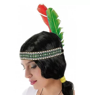 OPASKA INDIAŃSKA Z PIÓRAMI - Ozdoby do włosów - miniaturka - grafika 1