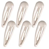 Ozdoby do włosów - Spinki do Włosów Beżowe Zestaw 6 sztuk Pyki Lakierowane Lekkie i Wytrzymałe - miniaturka - grafika 1