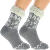 Skarpetki damskie - Skarpetki Damskie Zimowe Norweski Góralski 36-41 - miniaturka - grafika 1