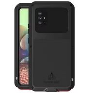 Etui i futerały do telefonów - Love Mei Etui Pancerne + szkło Galaxy A71, czarne 6932809614208 - miniaturka - grafika 1
