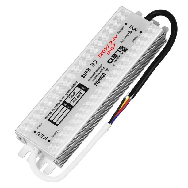 Zasilacz LED 24V 120W Do Taśmy LED Wodoodporny Hermetyczny IP67