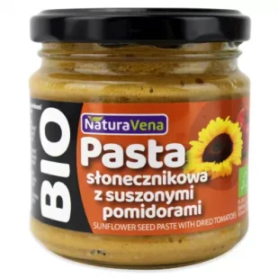 NaturaVena Pasta słonecznikowa z suszonymi pomidorami 185 g Bio - Pasty warzywne - miniaturka - grafika 1