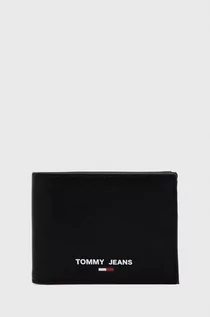 Portfele - Tommy Jeans Tommy Jeans portfel męski kolor czarny - grafika 1