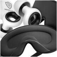 Akcesoria do bielizny - Opaska na oczy 3D zaciemniająca + Zatyczki do uszu silikonowe wielorazowe - miniaturka - grafika 1