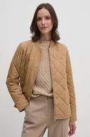 Kurtki damskie - Tommy Hilfiger kurtka damska kolor beżowy przejściowa WW0WW42376 - miniaturka - grafika 1