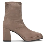 Botki damskie - Botki Tamaris 1-25079-41 Beżowy - miniaturka - grafika 1