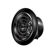 Kratki wentylacyjne - Okrągła, obrotowa kratka wentylacyjna do kuchni i łazienek, pasująca do otworów o średnicy 200 mm, kolor czarny - miniaturka - grafika 1