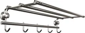 Wieszaki łazienkowe - Andex Wieszak półka, chrom - 037CC - miniaturka - grafika 1