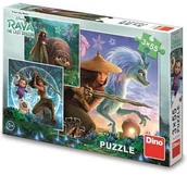 Puzzle - Raya i ostatni smok Puzzle 3 w 1, 3x55 el. trzy układanki z filmu w jednym pudełku wiek dziecka 5+ puzzle licencyjne - miniaturka - grafika 1
