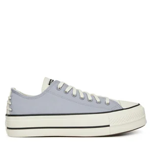Trampki Converse Chuck Taylor All Star Lift Platform Crafted Laces A12553C Fioletowy - Trampki damskie - miniaturka - grafika 1