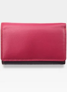 Visconti Portfel Damski Skórzany RAINBOW RB43 Śliwka Multi - Śliwka Multi - Portfele - miniaturka - grafika 1