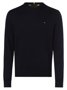 Tommy Hilfiger Sweter z dodatkiem kaszmiru Mężczyźni Bawełna niebieski jednolity, S - Swetry męskie - miniaturka - grafika 1