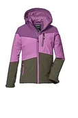 Kurtki i płaszcze dla dziewczynek - Killtec Dziewczęca kurtka funkcyjna z kapturem i łapaczem śniegu/kurtka outdoorowa jest wodoszczelna KOW 170 GRLS JCKT, ciemna orchidea, 128, 40927-000 - miniaturka - grafika 1