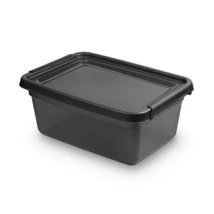 POJEMNIK PUDEŁKO Z POKRYWĄ ORGANIZER 12,5L CZARNY - Pudełka i szkatułki - miniaturka - grafika 1