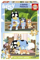 Puzzle - Educa, Puzzle, Blue (drewniane), 2 x 16 el. - miniaturka - grafika 1