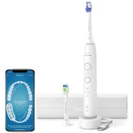 Szczoteczki elektryczne - Szczoteczka soniczna PHILIPS Sonicare 6500 HX7410/02 Biały - miniaturka - grafika 1