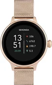 Smartwatch - Sekonda 40625 Connect Smartwatch Złoty - miniaturka - grafika 1