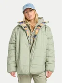 Kurtki damskie - Billabong Kurtka przejściowa Happy Camper EBJJK00165 Zielony Regular Fit - miniaturka - grafika 1