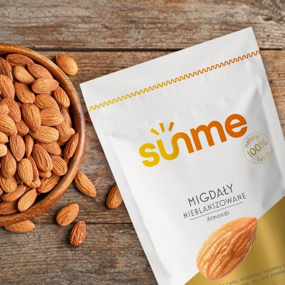 Sunme Migdały całe nieblanszowane 1 kg