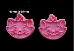 PLASTIKOWE FOREMKI WYKRAWACZE kotki 2 szt - Formy do ciast - miniaturka - grafika 1