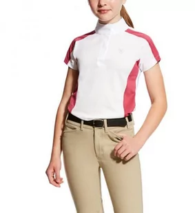 Ariat Koszulka konkursowa APTOS BLOCK młodzieżowa - rose violet/powder blue - Koszulki jeździeckie - miniaturka - grafika 1