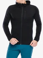 Bluzy sportowe męskie - Bluza z kapturem Salomon Essential Ltwarm HD - deep black - miniaturka - grafika 1