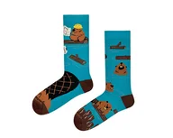 Skarpetki męskie - Bobry - Skarpetki nie do pary - miniaturka - grafika 1