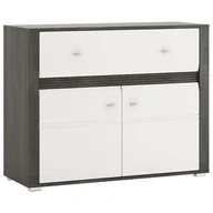 Komody - Komoda Sevilla typ 34 2D1S sosna norweska/ biały - miniaturka - grafika 1