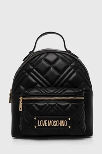 Love Moschino plecak damski kolor czarny mały gładki JC4148PP1LLA0000 - Plecaki - miniaturka - grafika 1