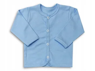 KAFTAN kaftanik 62 KOSZULKA bluzka rozpinana NIEMOWLĘCA gładka BŁĘKITNA - Kaftaniki dla niemowląt - miniaturka - grafika 1