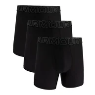 Majtki męskie - Bokserki męskie Under Armour Perf Tech Mesh Solid 6in 3Pack Black 3XL - miniaturka - grafika 1