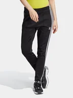 Spodnie sportowe damskie - adidas Spodnie dresowe adicolor SST IK6600 Czarny Slim Fit - miniaturka - grafika 1