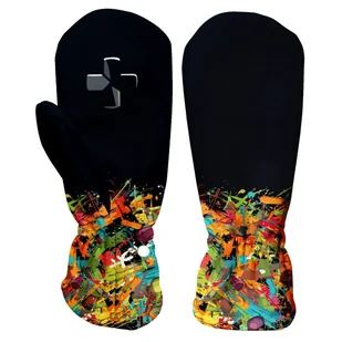 Zimowe łapawice dla dzieci WAMU Game On Rozmiar rękawiczek: 3 / Kolor: czarny - Rękawice narciarskie - miniaturka - grafika 1