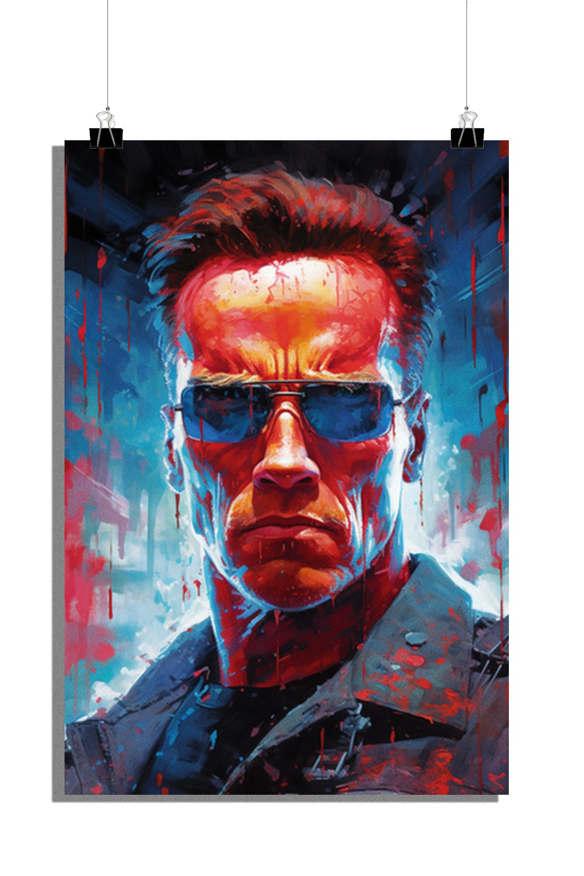 Plakat filmowy - Arnold Schwarzenegger - Terminator Poster - 61x91cm - Idealny do oprawienia w ramkę
