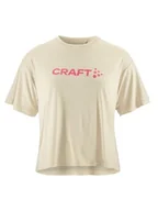 Koszulki i topy damskie - Craft CORE Tone BI-Blend Tee | koszulka sportowa damska XXL | plaster | odzież sportowa dla kobiet z recyklingu poliestru i lyocell | Soft Touch koszulka funkcyjna damska | damska koszulka sportowa - miniaturka - grafika 1