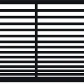 Ogrodzenia - Polbram Brama przesuwna bez przeciwwagi Bali II 4x1,5 m lewa czarna - miniaturka - grafika 1