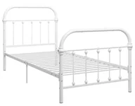 Łóżka - Białe metalowe łóżko 90x200 cm D2-T88 - miniaturka - grafika 1
