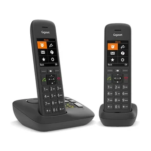 Gigaset C575A Duo Telefon analogowy/DECT Nazwa i identyfikacja dzwoniącego Czarny - Telefony stacjonarne - miniaturka - grafika 1