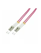 Kable komputerowe i do monitorów - Logilink Światłowód Om4 Lc-Lc 50.0M Fioletowy (FP4LC50) - miniaturka - grafika 1