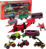 Samochody i pojazdy dla dzieci - DUŻY Zestaw Farma Maszyny rolnicze TRAKTOR KOMBAJN - miniaturka - grafika 1